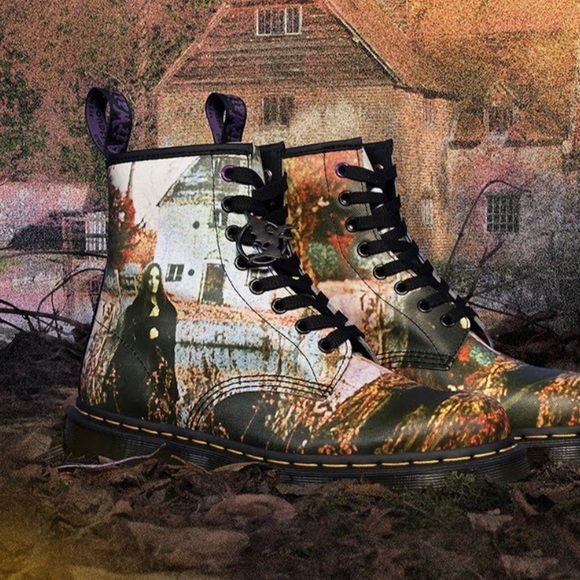 NEW DR MARTENS 1460 BLACK SABBATH LACE UP BOOTS - Picture 11 of 16